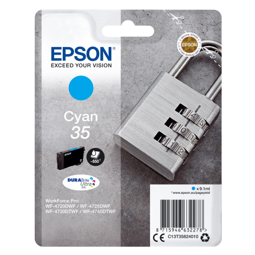 EPSON 35 CARTUCCIA INK 9.1 ML CIANO